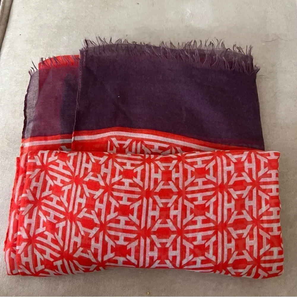 India Hicks Heritage Scarf - Poppy Red